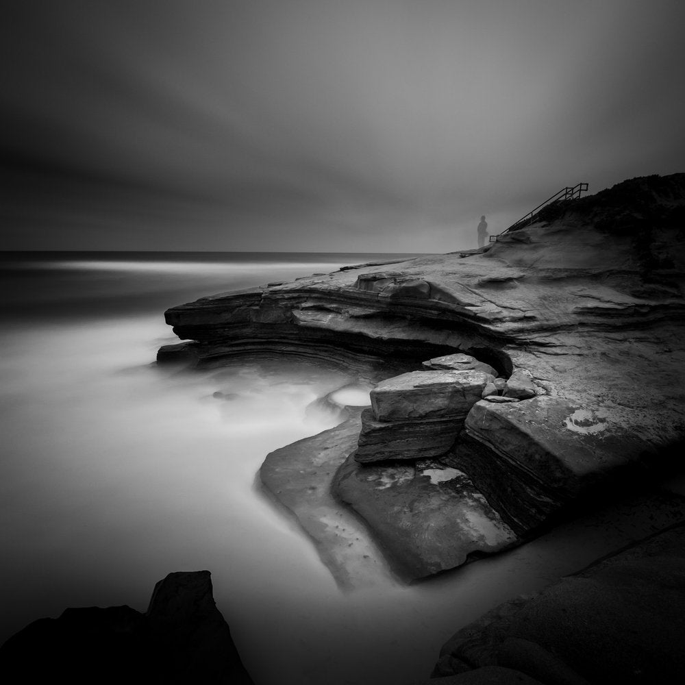 Lone Figure Coastal View