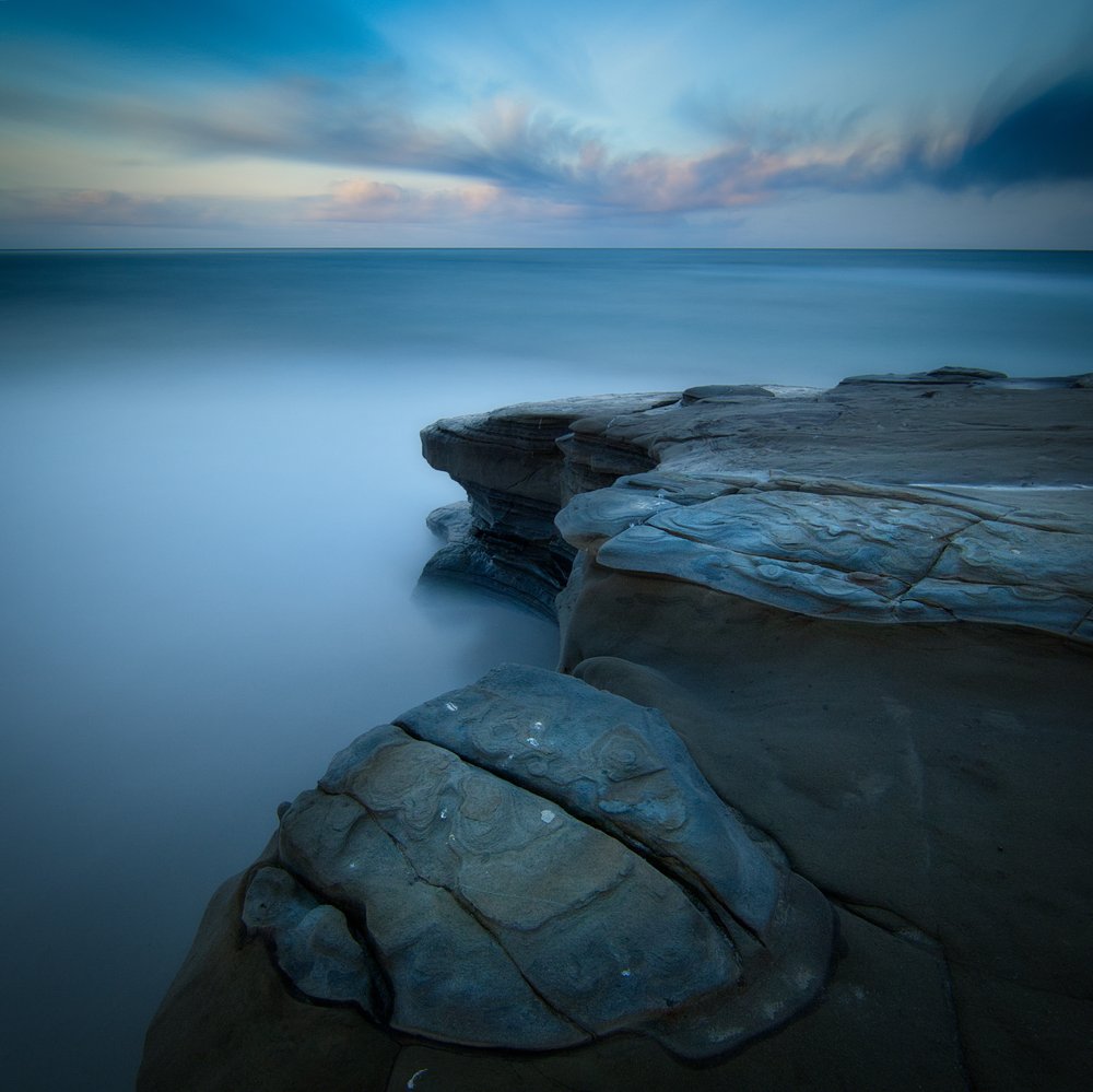 Misty Blue Coastline