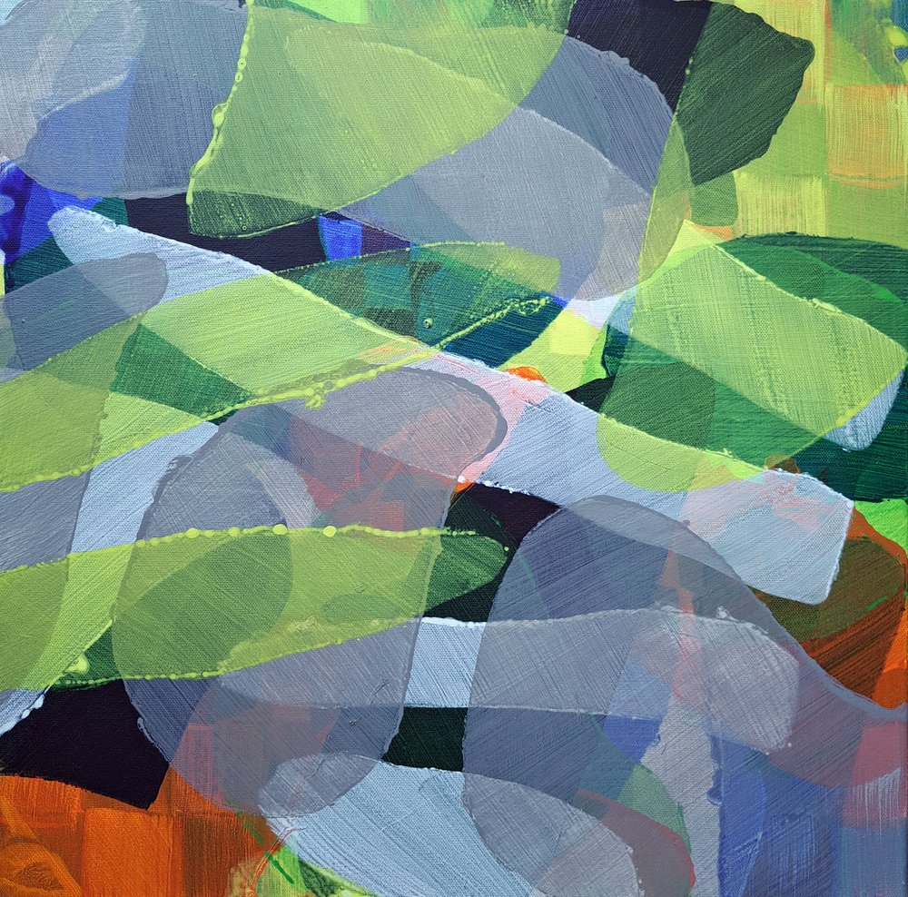 Green Blue Abstract Flow