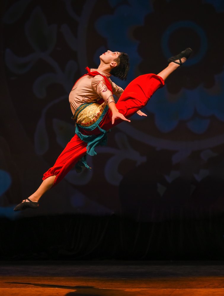 Dancer's Powerful Leap
