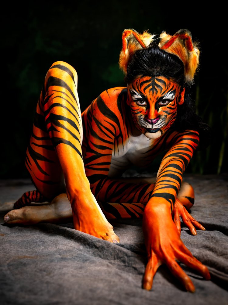 Fierce Tiger Body Paint