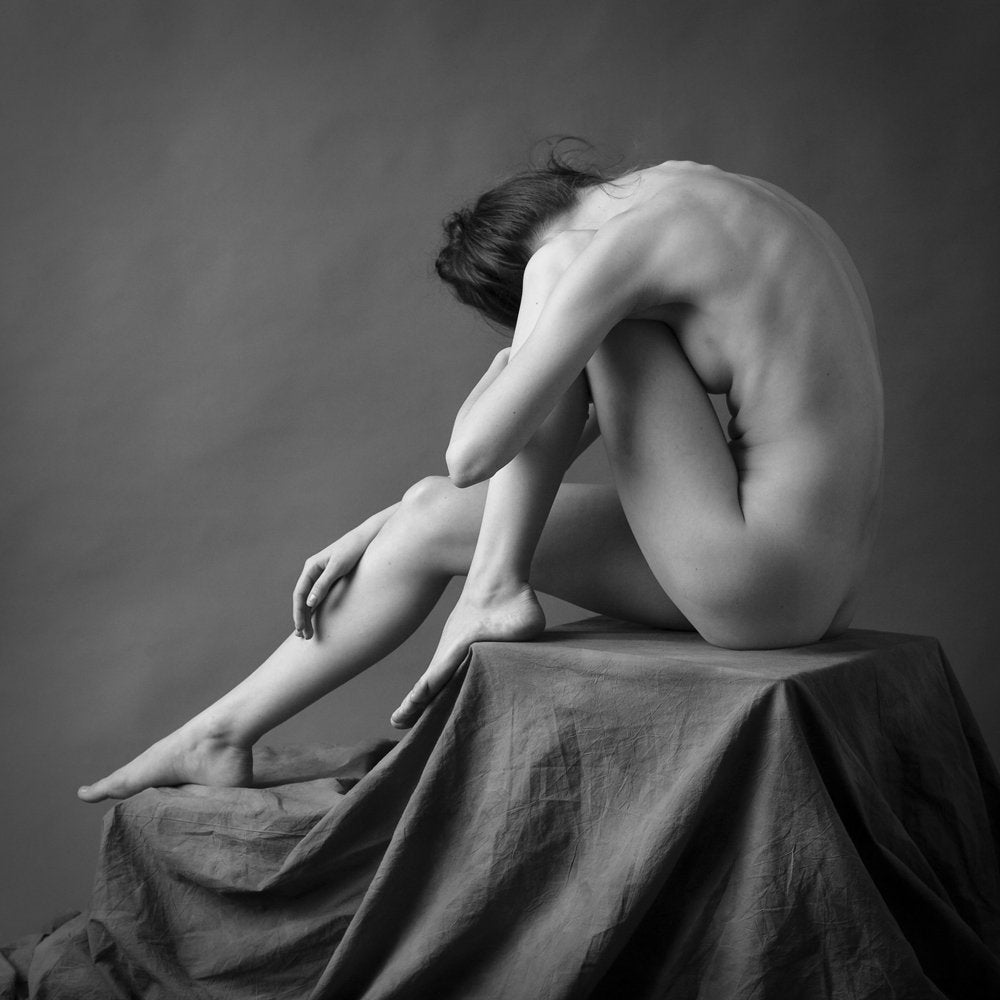 Introspective Seated Nude