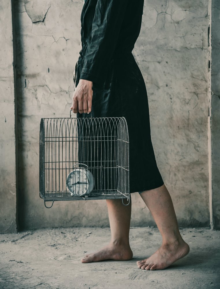 Walking with Caged Time