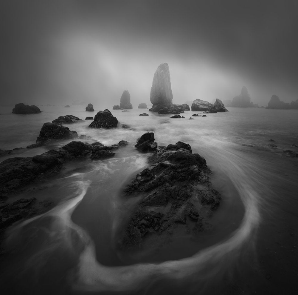 Misty Sea Stacks