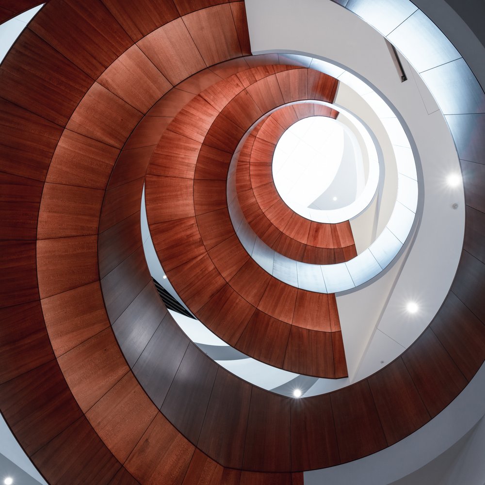 Dynamic Wooden Spiral