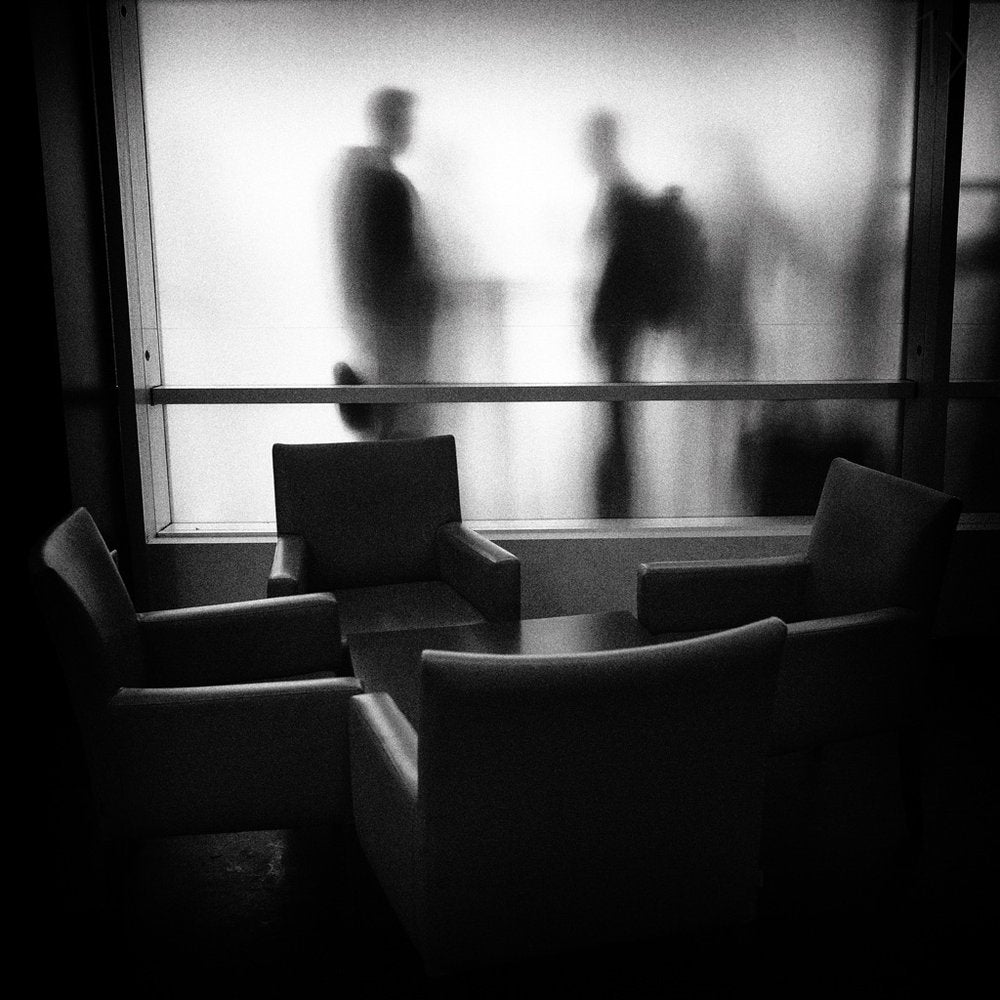 Figures Through Frosted Glass