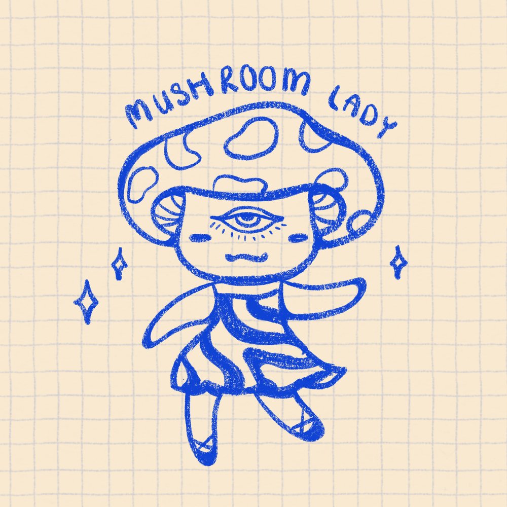 Mushroom Lady Doodle
