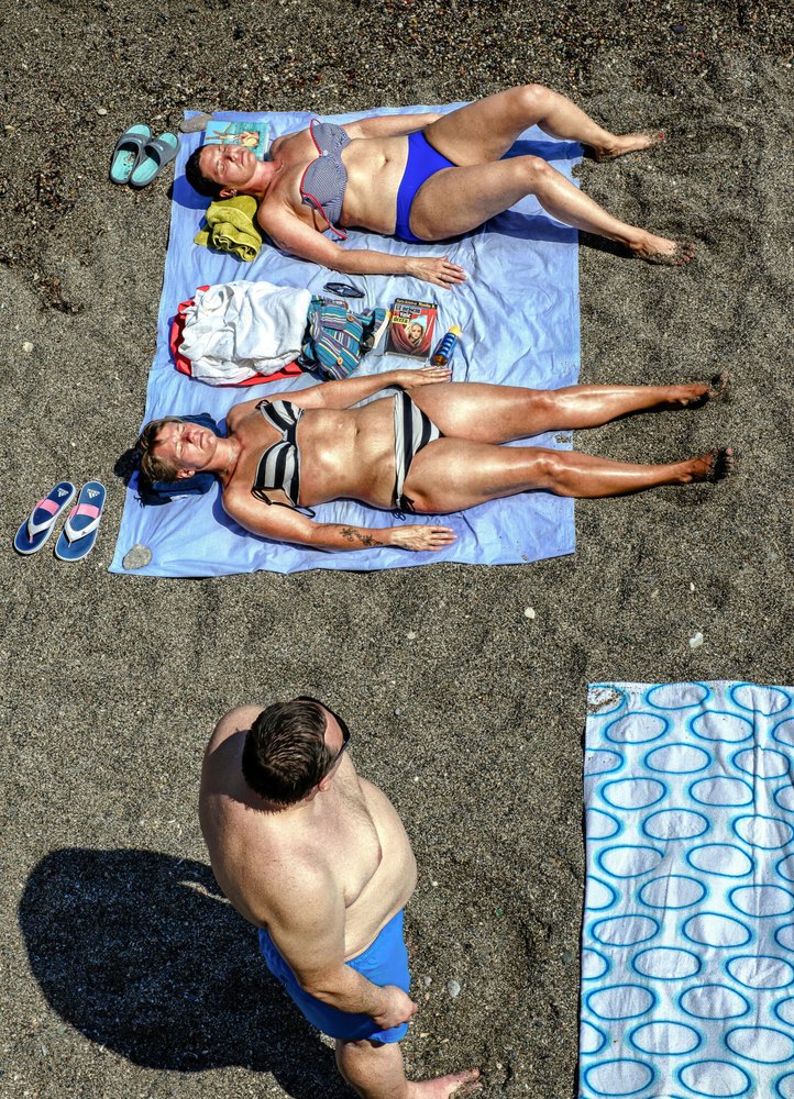 Summer Beach Sunbathers