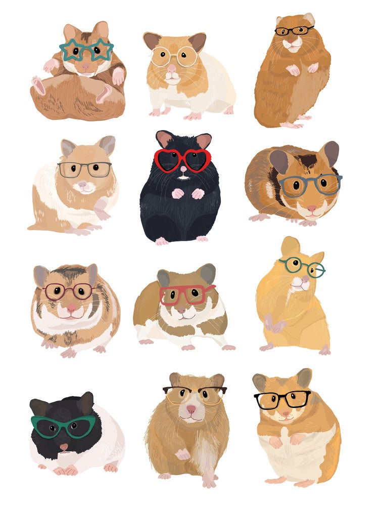 Hamsters In Glasses