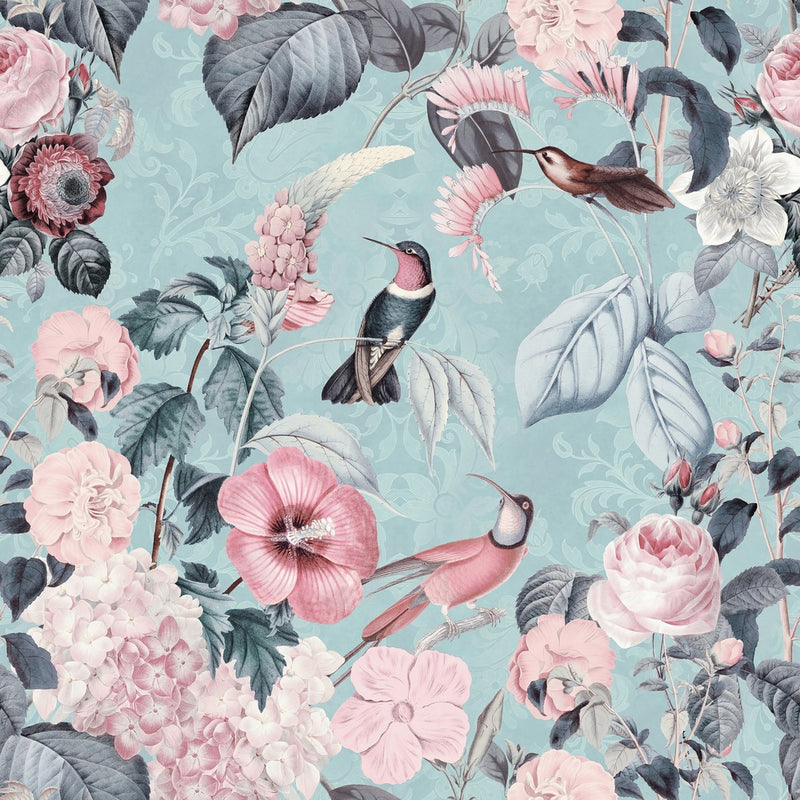 Hummingbirds Paradise Turquoise