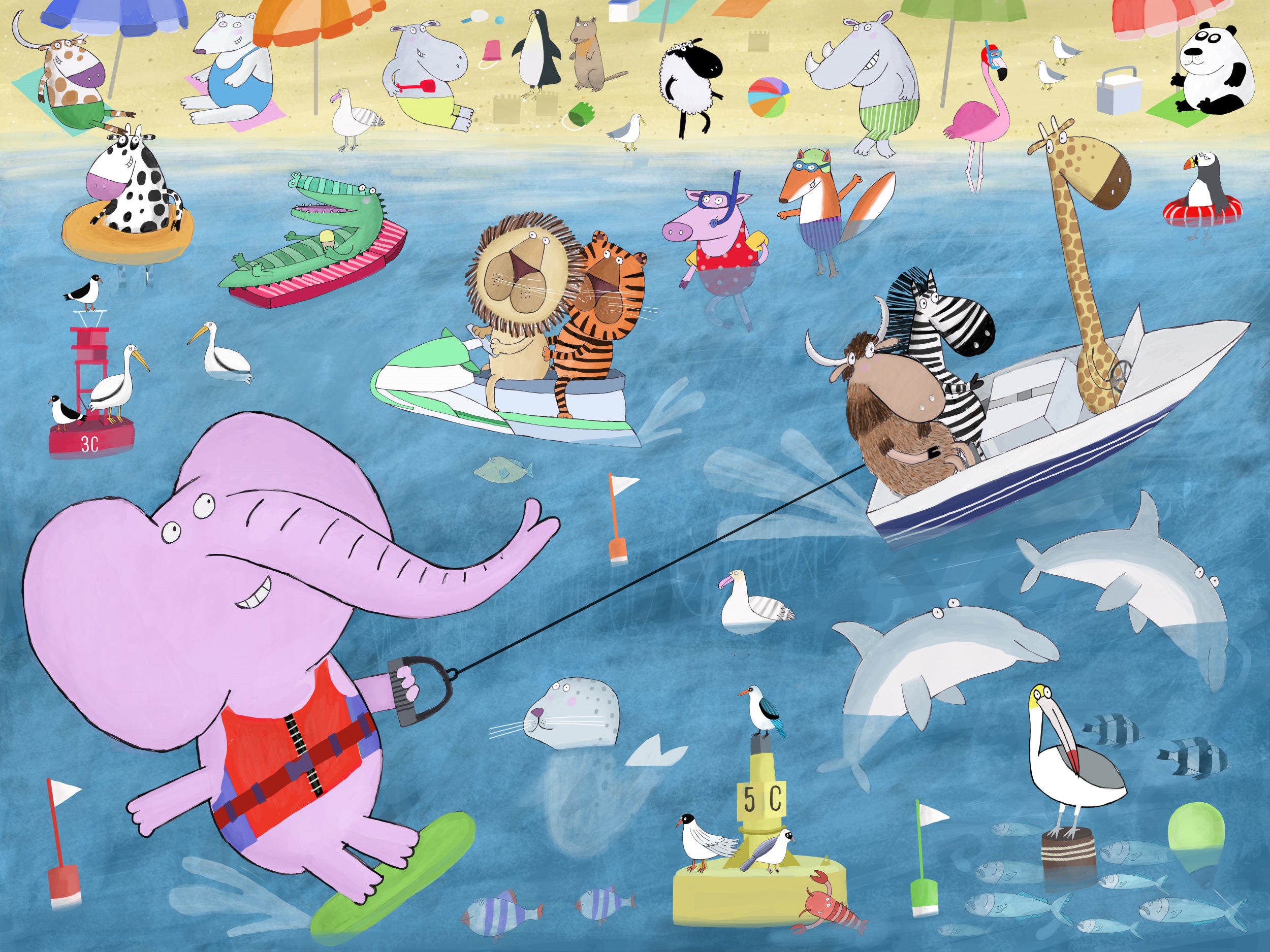 Funny Animals Seaside Activities By Carla Daly