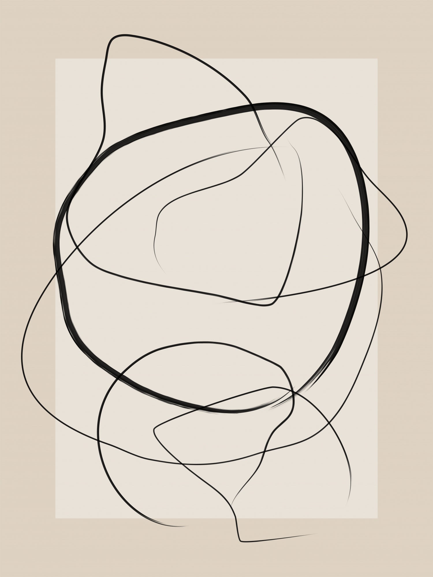 Soft Abstract Lines Art