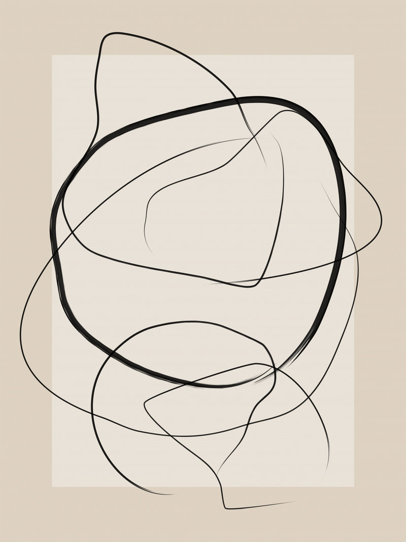 Art Lignes Abstraites Douces