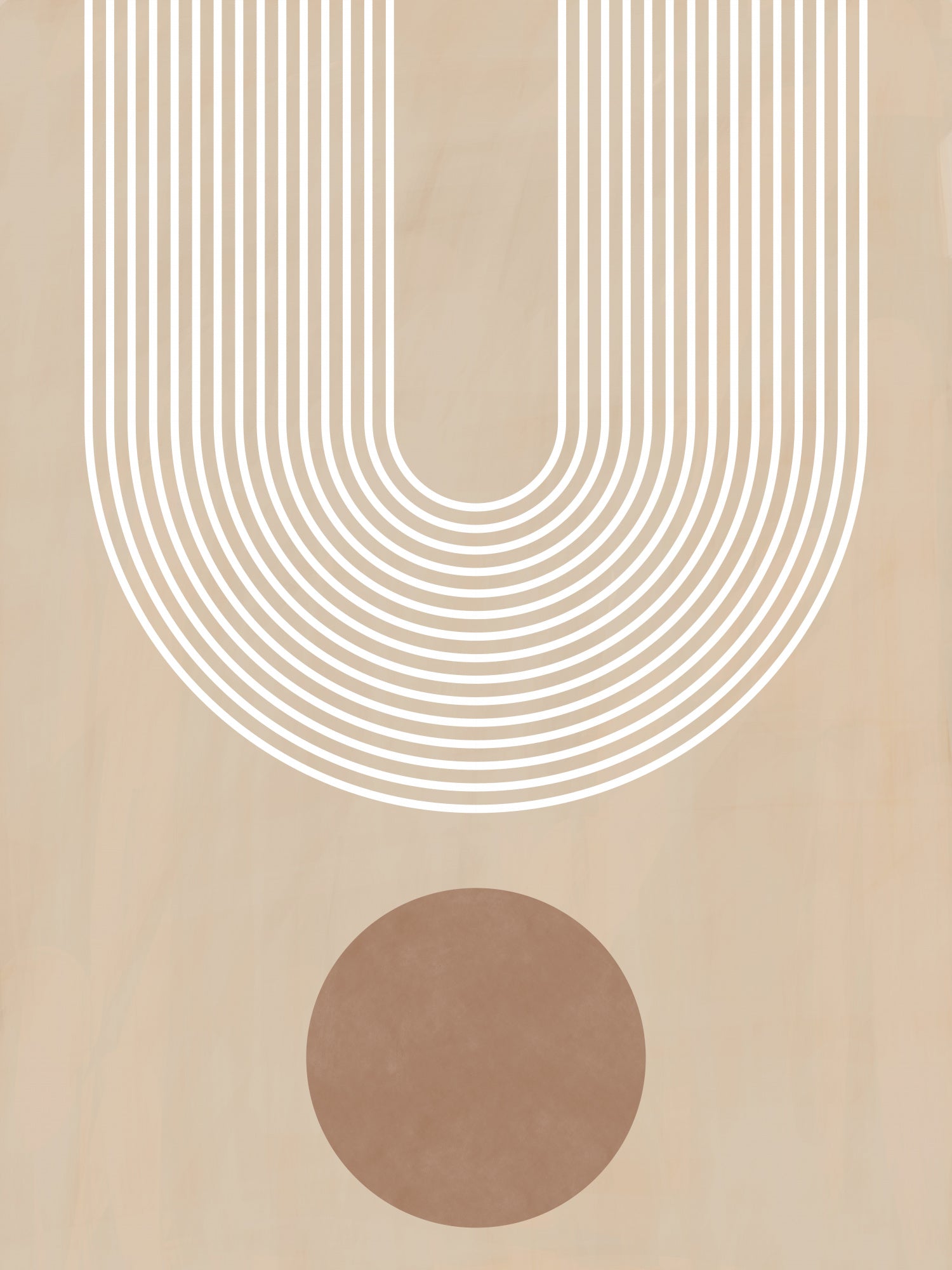 Beige Arc Poster