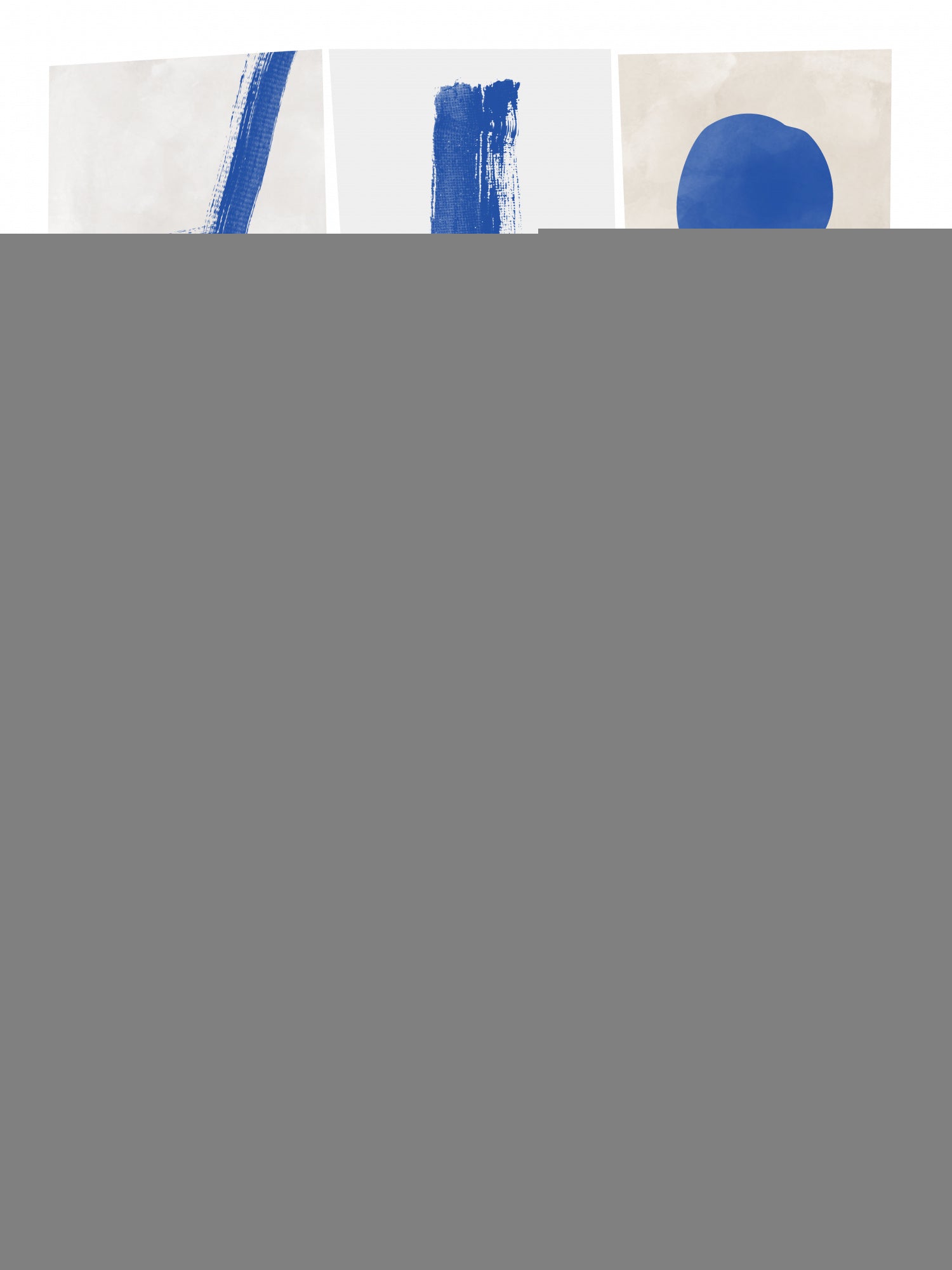 Minimalist Blue Brushstrokes