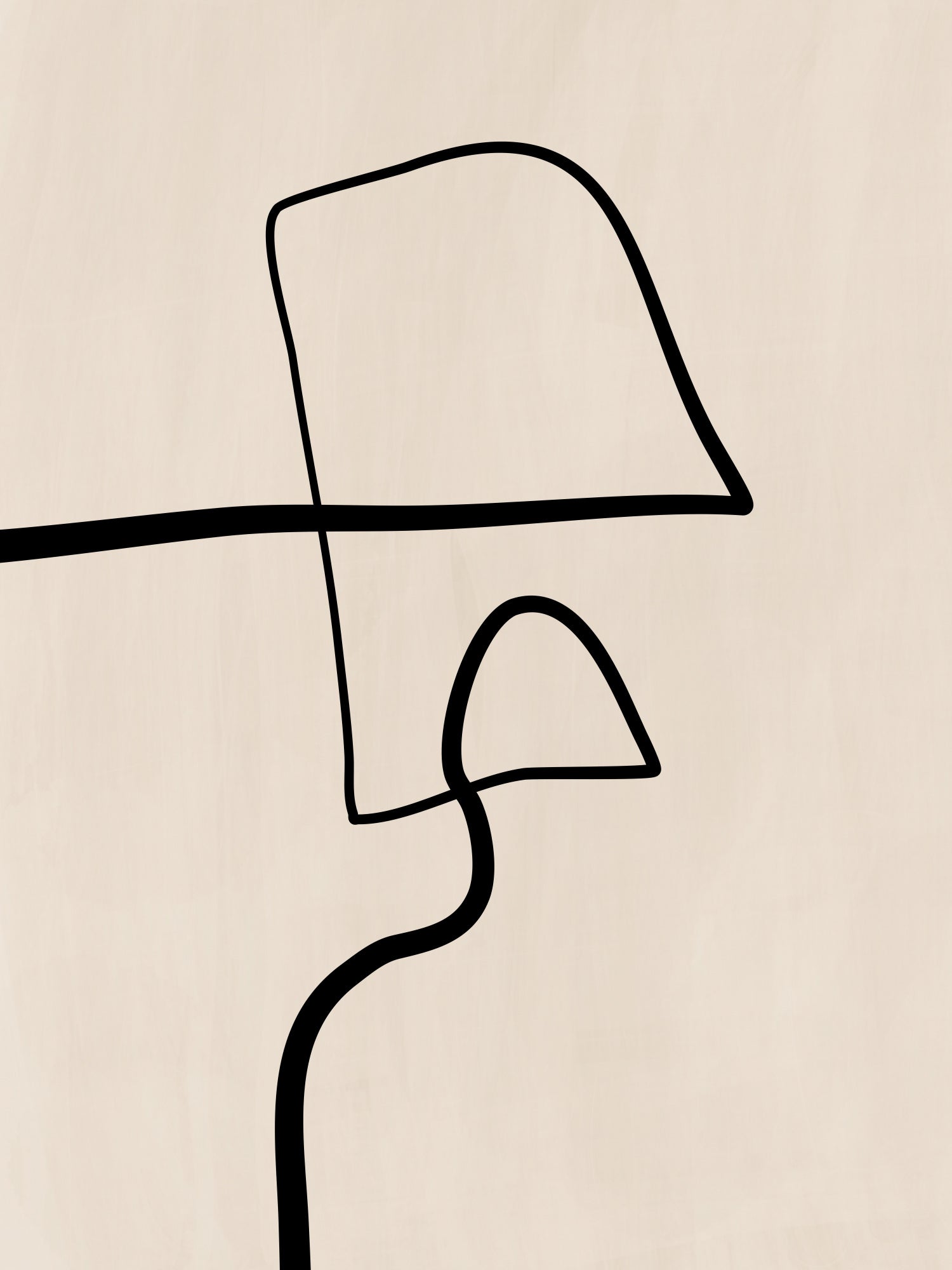 Single Black Line Artwork
