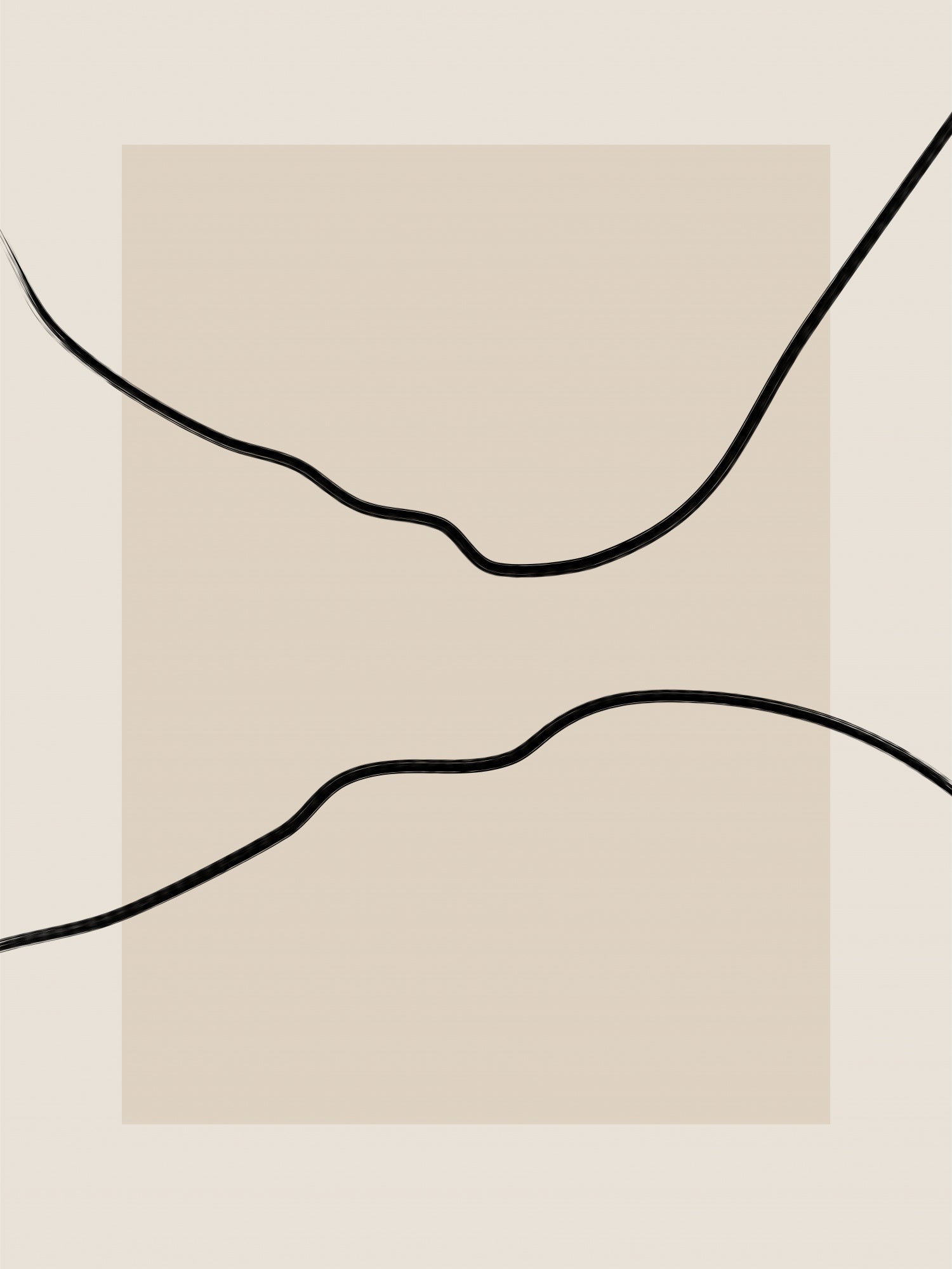 Soft Abstract Lines Art