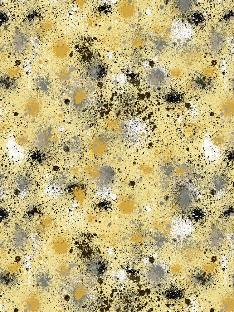 Ink Dust Splatter Yellow