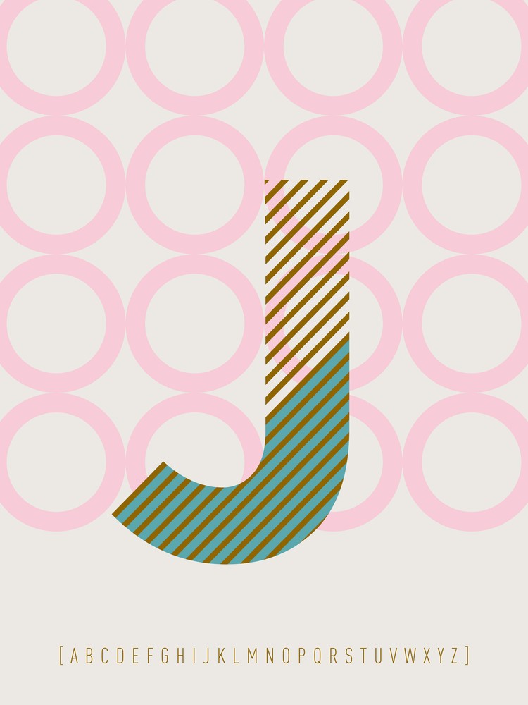 J Typeface Alphabet