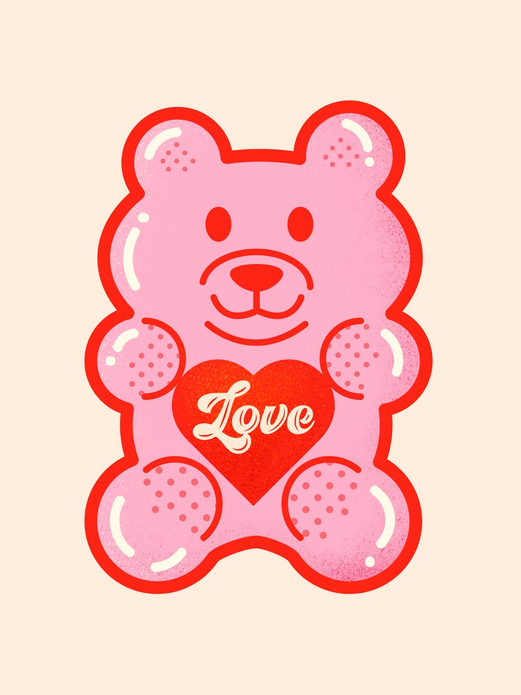 Large Love Jelly Bear