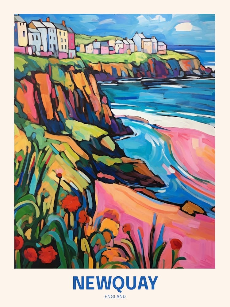 Newquay England 2 Uk Travel Poster