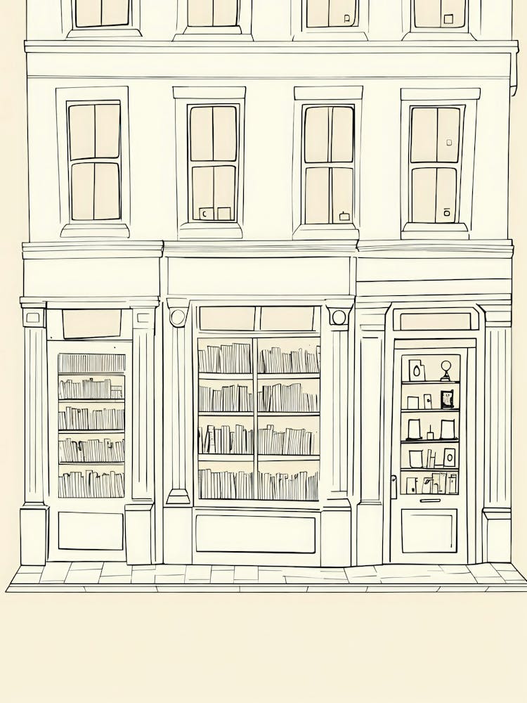 London The Book Nook Pastel Colours 1