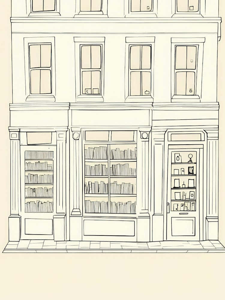 London The Book Nook Pastel Colours 1