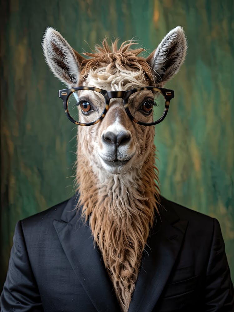 Llama In A Suit 1