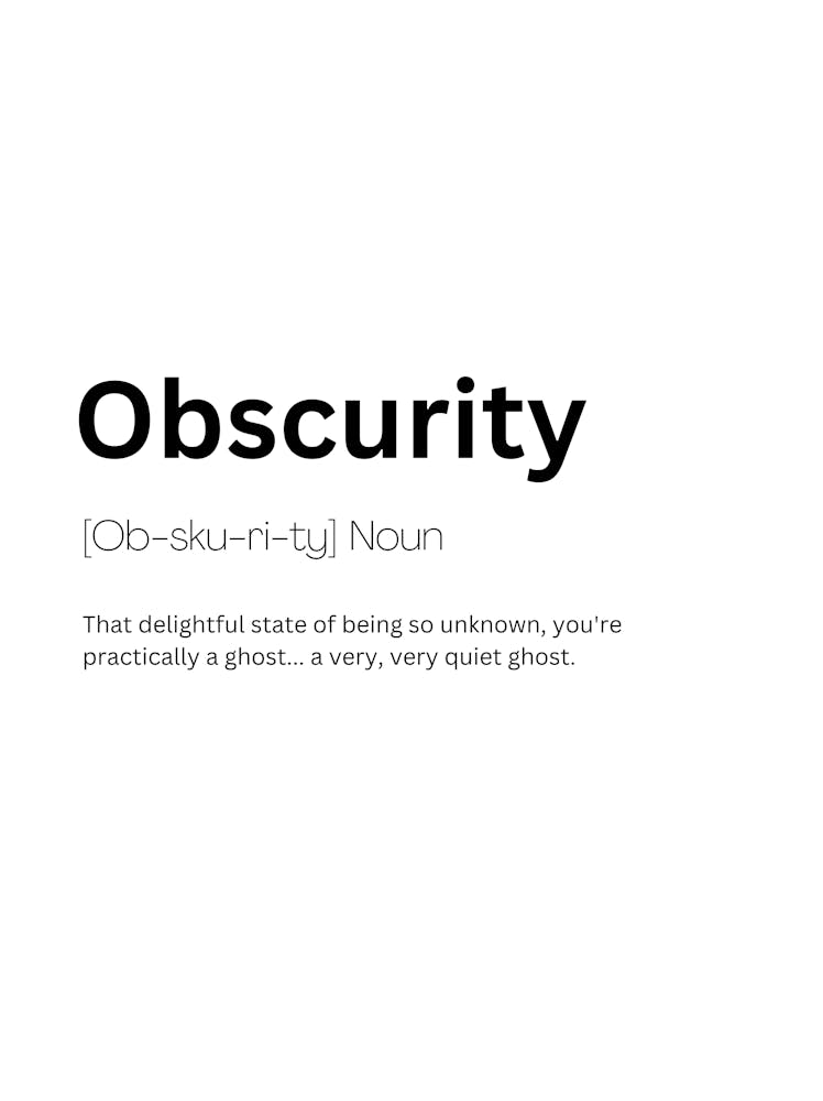 Obscurity Definition Meaning