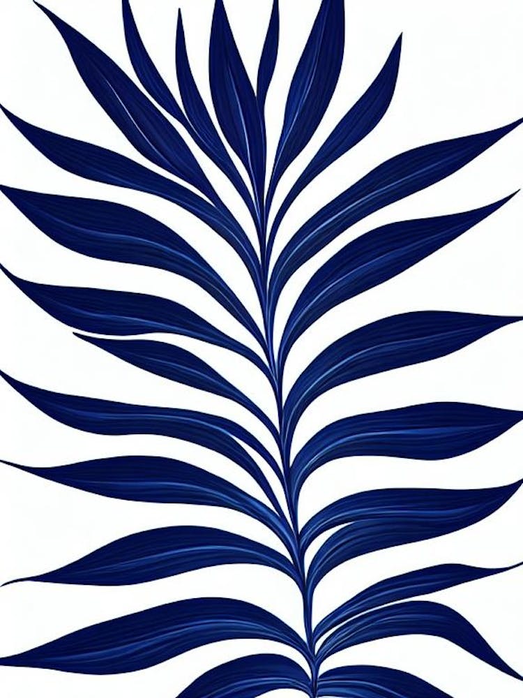 Bird Of Paradise Stencil Style Plant