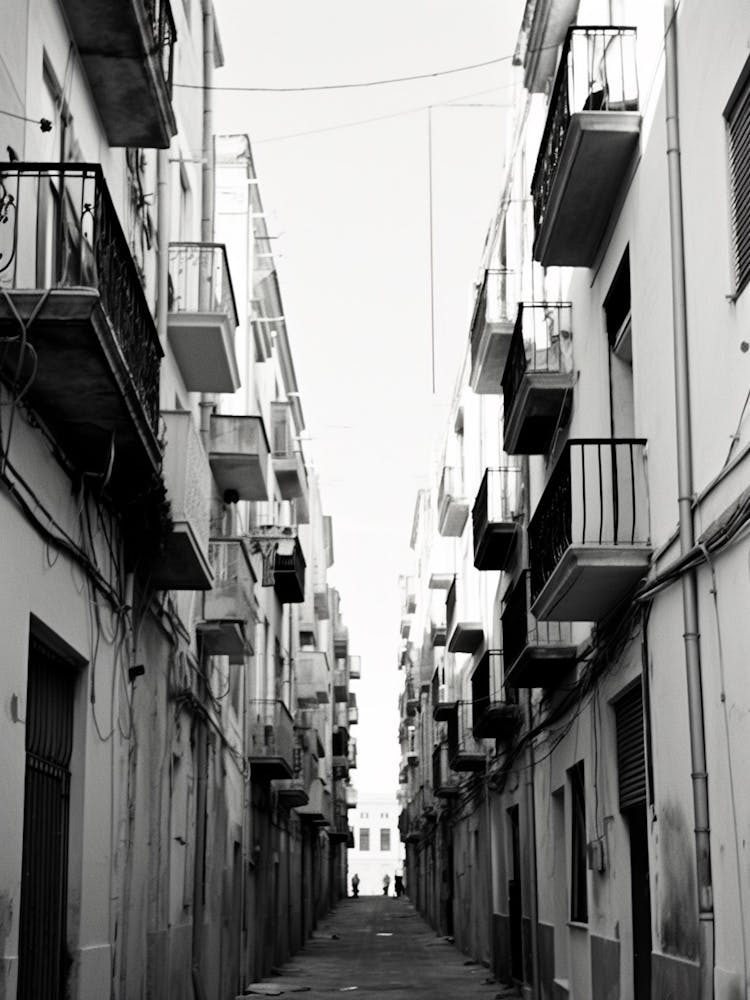 Cagliari, Italy, Black And White Photography 1