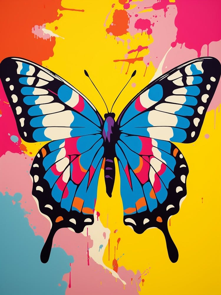 Pop Art Swallowtail Butterfly  1