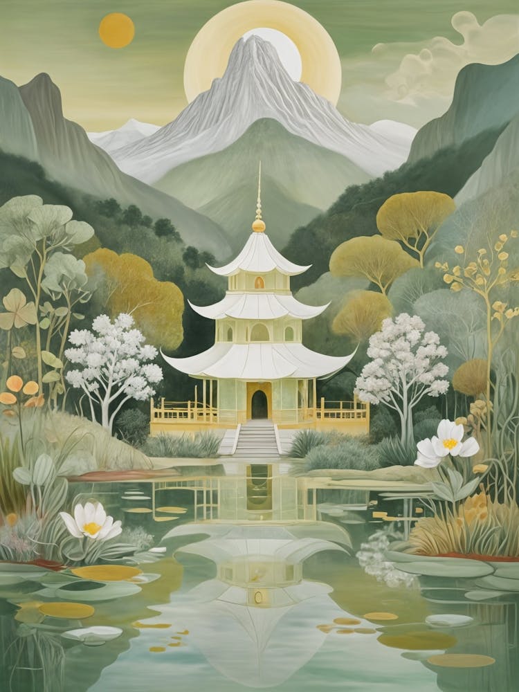 Serenity In Green and Gold