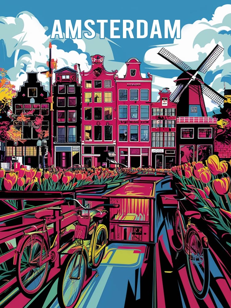 Amsterdam City Pop Art