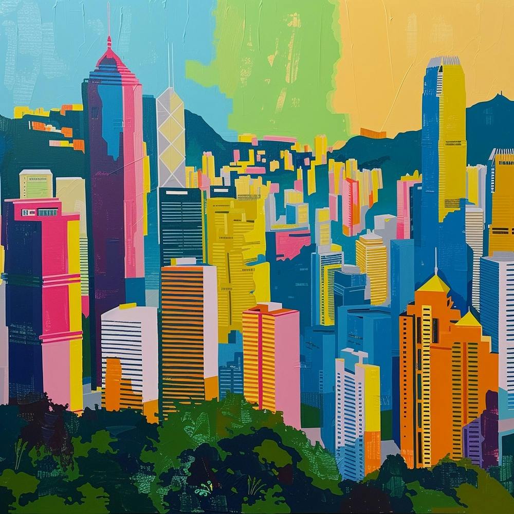 Abstract Travel Collection Hong Kong China 4