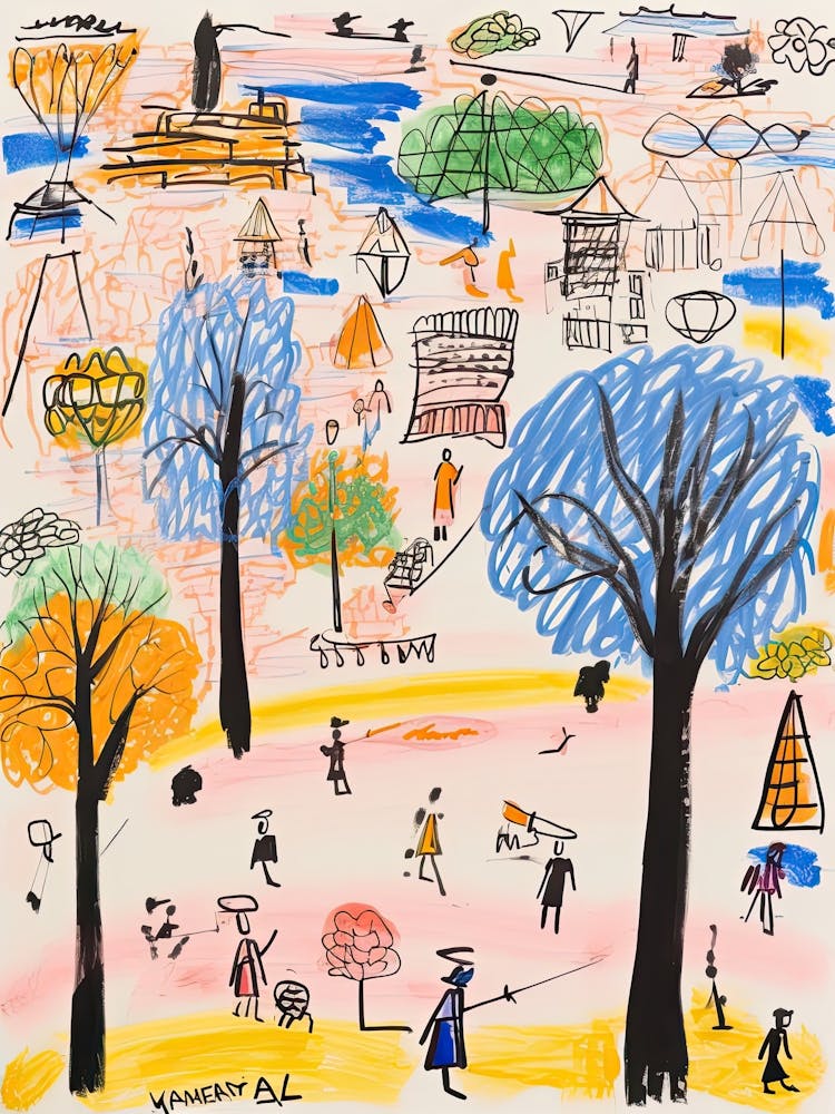Canberra, Dreamy Storybook Illustration 2