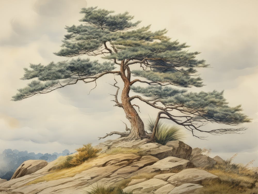 Rustic Landscape Painting