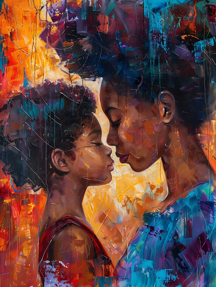 Vibrant Afro Mother And Daughter 19