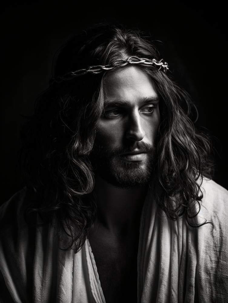 Black And White Photograph Of Jesus Christ 1
