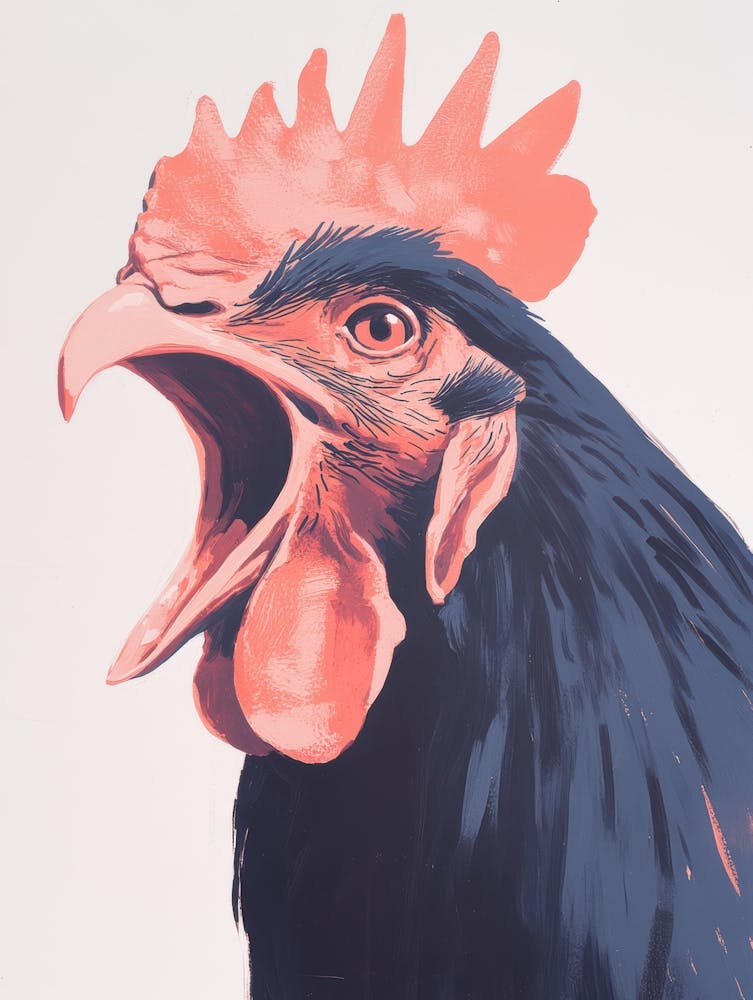 Rooster Roaring