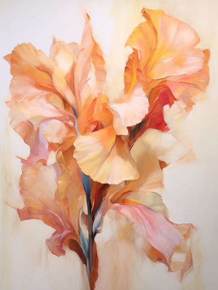 Fall Flower Painting Gladiolus 1