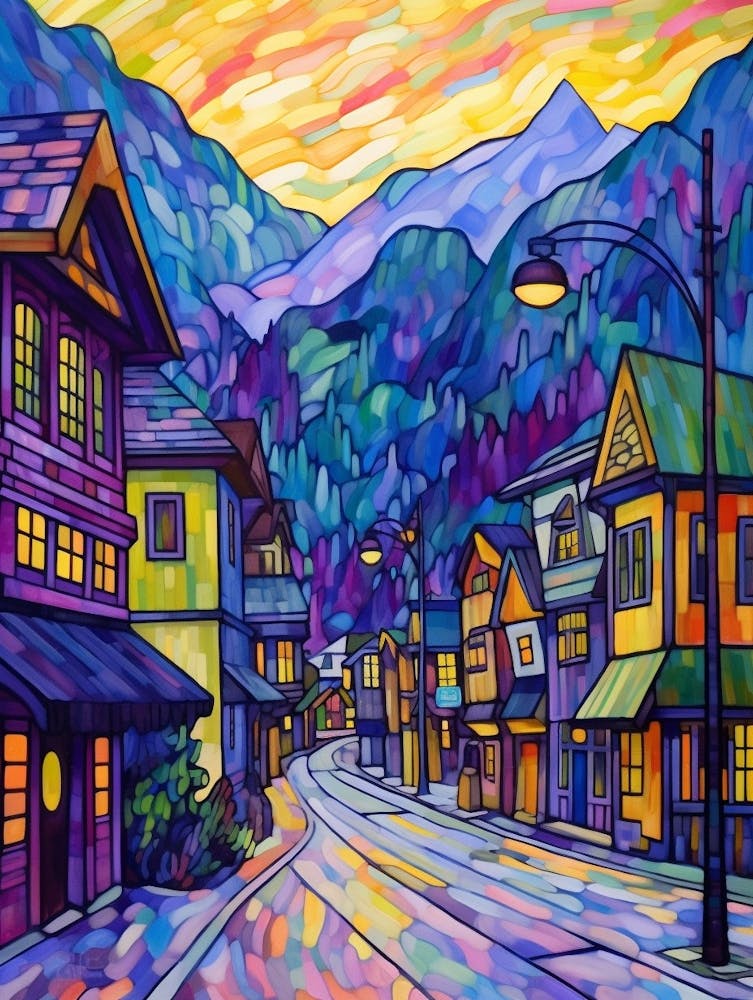 Leavenworth Washington Pointillism 4