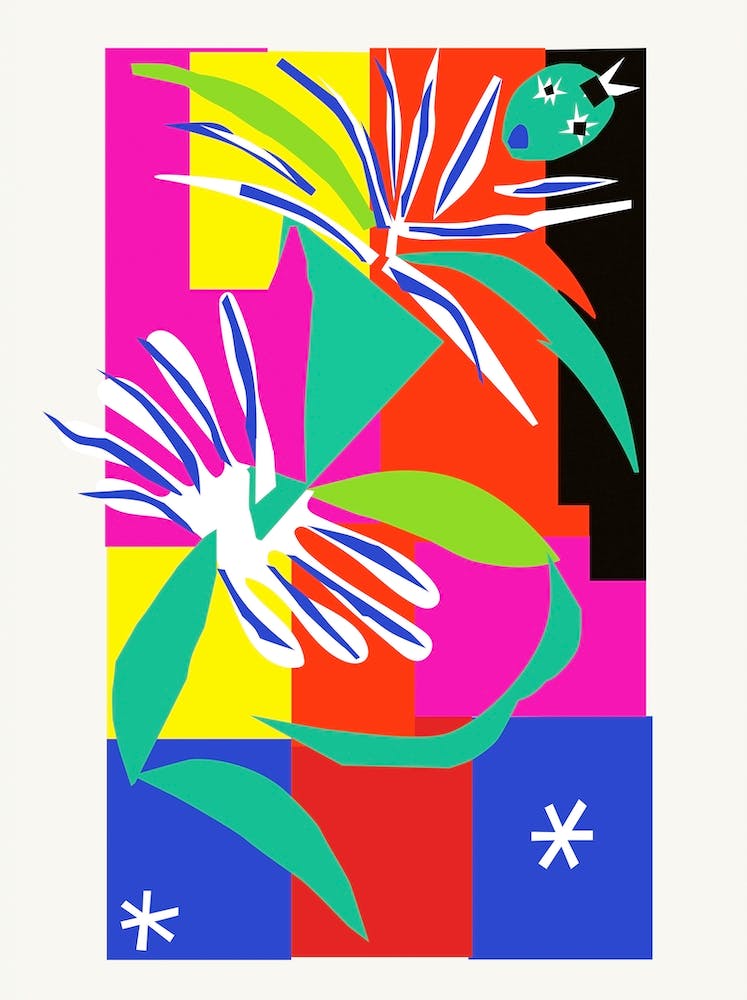 DANCER | MATISSE DIGITAL VERSION | POP ART WORLD 2023 Vector illustration| www.popart.world