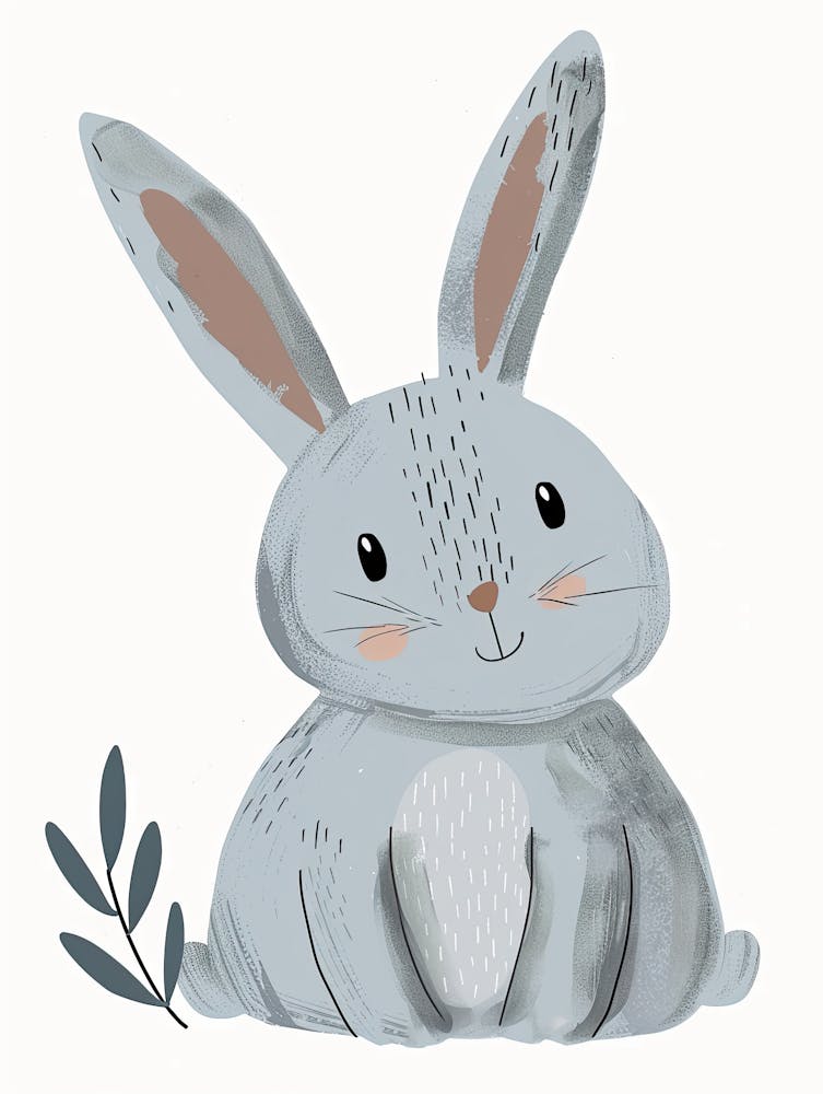 Fluffy Bunny Dreams Children Prints & Kids Posters