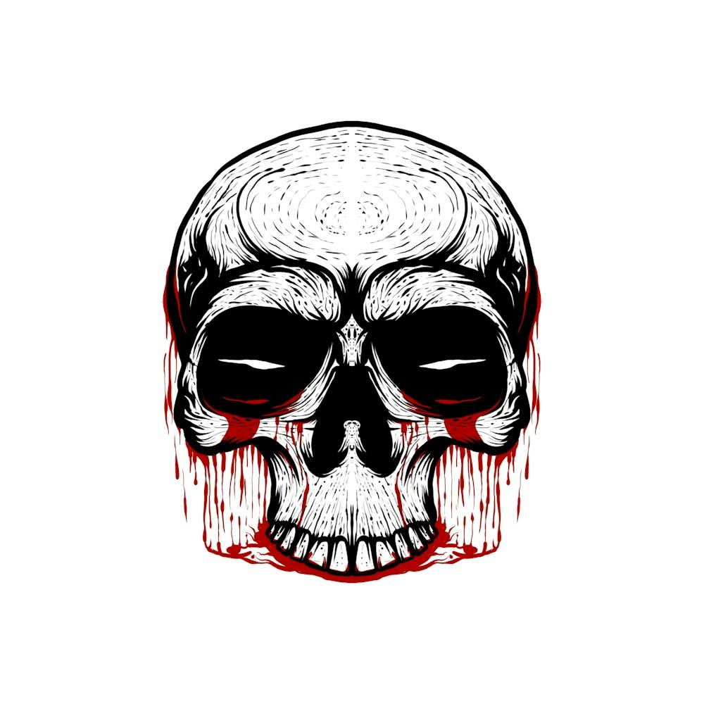 Skull With Blood