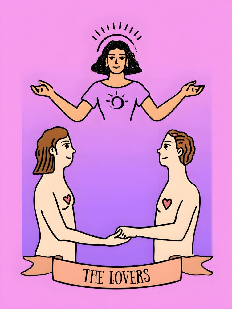 The Lovers Tarot - Symbolic Union and Connection