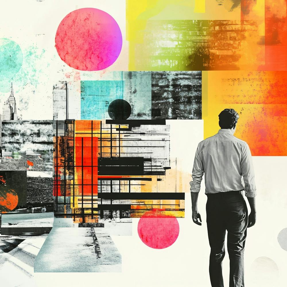 Abstract Painting Collage 2