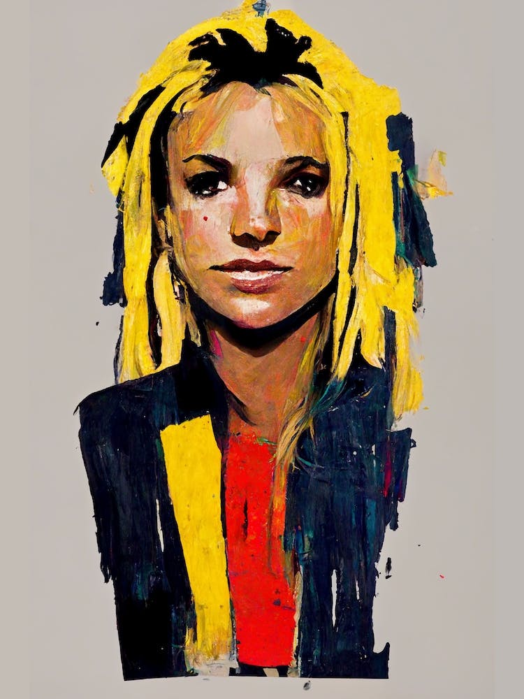 Britney Spears Basquiat Style 2