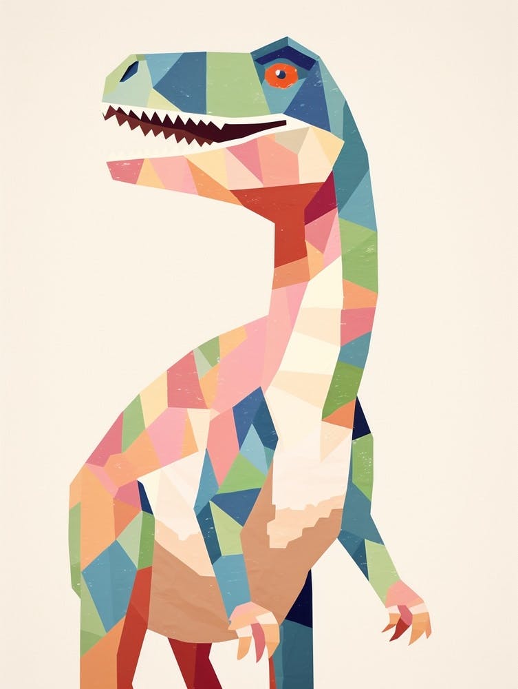Dinosaurier-Kunst fürs Kinderzimmer Allosaurus 4