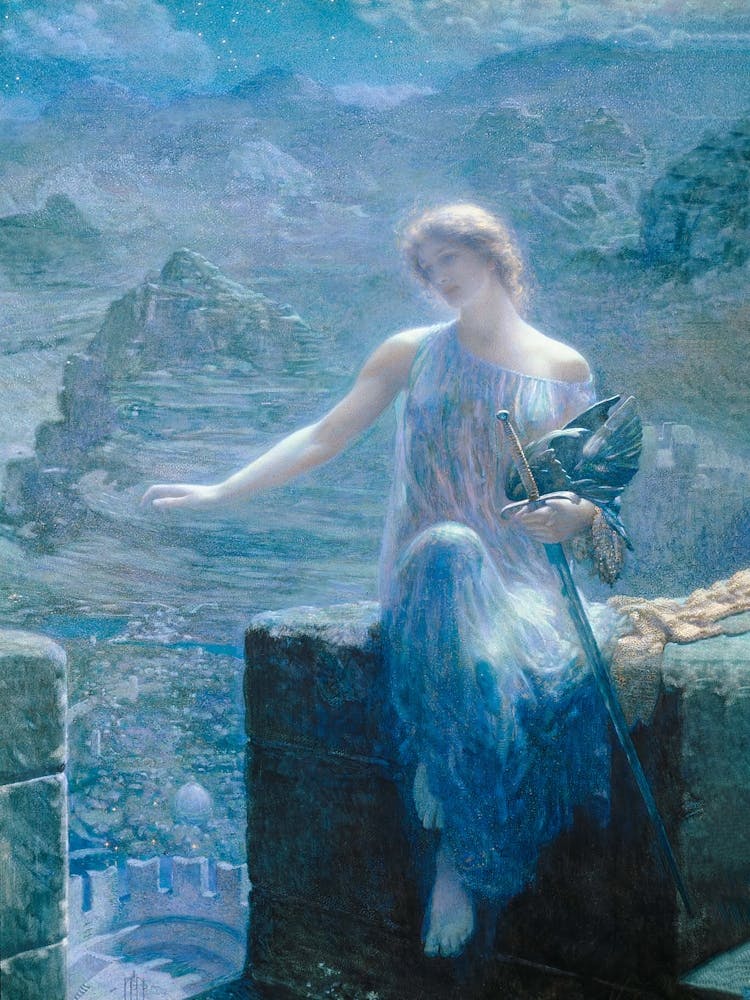 The Valkyrie's Vigil, Edward Robert Hughes